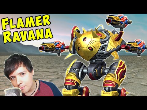 New Flamethrower RAVANA Mk2 Maxed Gameplay - War Robots Live WR