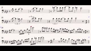 You're Mine You - JJ Johnson Trombone Solo Transcription