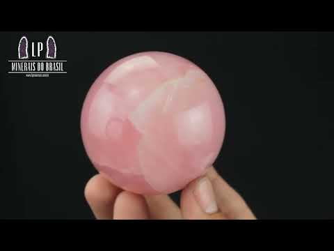 ESFERA DE QUARTZO ROSA IN NATURA (0,340KG; DIAM: 6,1CM)