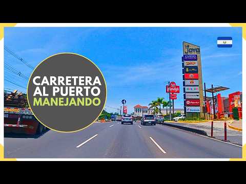 Manejando la CARRETERA AL PUERTO DE LA LIBERTAD desde SAN SALVADOR - EL SALVADOR 2026