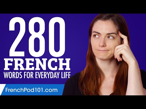 280 French Words for Everyday Life - Basic Vocabulary #14