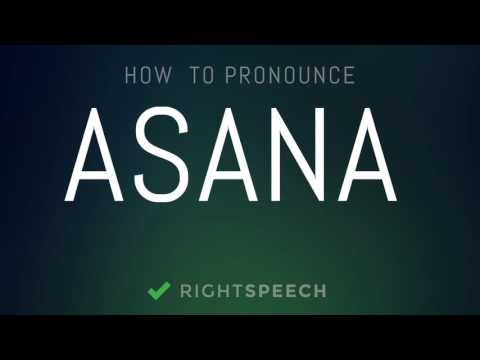 Asana - How to pronounce Asana