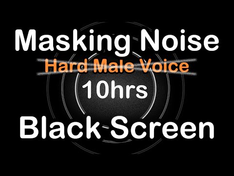 Masking Noise for Male Voice ▶️ Mute annoying talk. 10 hours. Human Voice. Male Voice Sound Masking