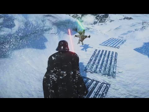 Darth Vader attacks the Rebels on the planet Hoth 4K HD