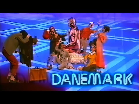 POSTCARD DENMARK - EUROVISION SONG CONTEST 1984 LUXEMBOURG CITY (RTL)