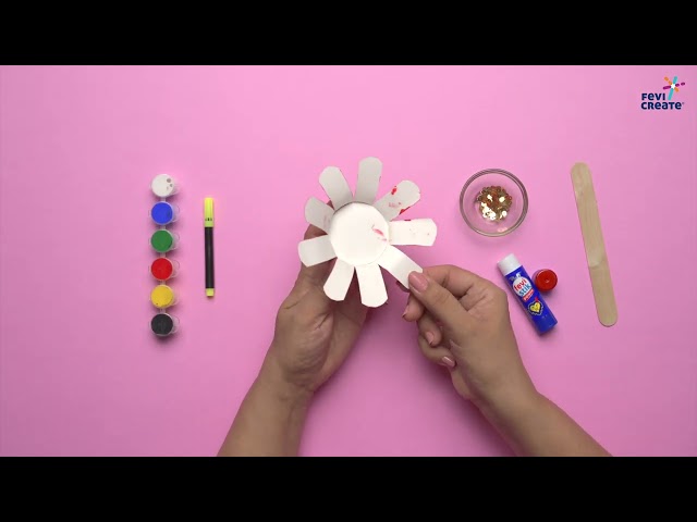 Easy Paper Cup Flower Craft for Kids