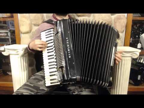 4659 - Black Excelsior Excelsiola Piano Accordion LMMH 41 120 $1999