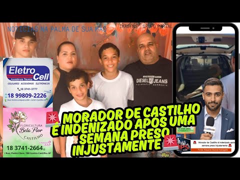 🚨    Morador de Castilho é indenizado após uma semana preso injustamente  🚨