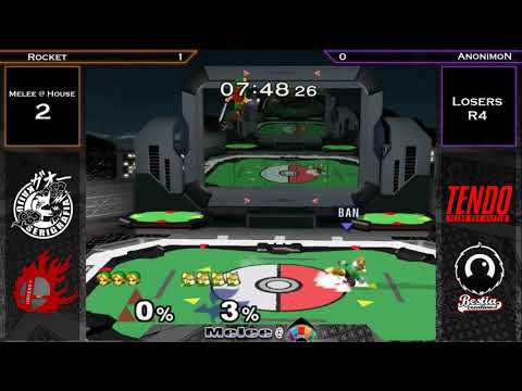Melee @ House #2 SSBM - Rocket (Young Link) vs AnonimoN (Fox) - Losers R4