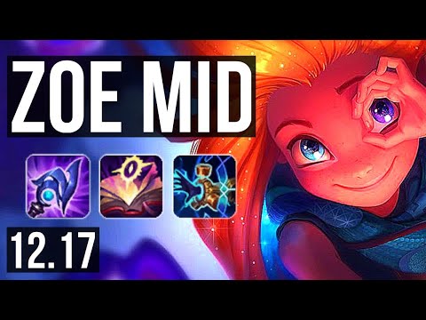 ZOE vs AHRI (MID) | 12/0/6, 69% winrate, Legendary | EUW Challenger | 12.17