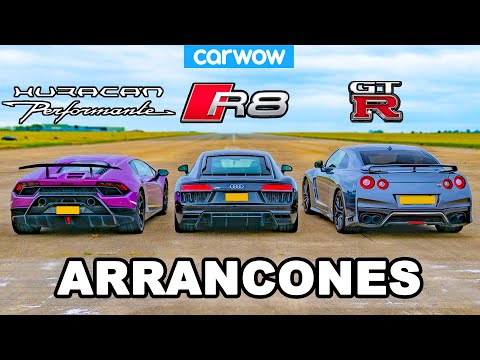 Lamborghini Huracán vs Audi R8 vs Nissan GT-R – ARRANCONES