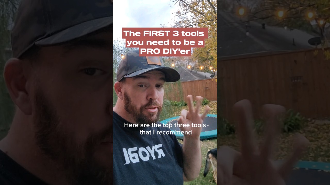 Here are the FIRST 3 power tools you should buy as a homeowner and DIY'er! #diy #homeowner