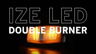 Double burner Strands IZE LED BLACK BULLET, s pozičním a výstražným světlem, 10-32V, ECE R10, R148- bílý a oranžový