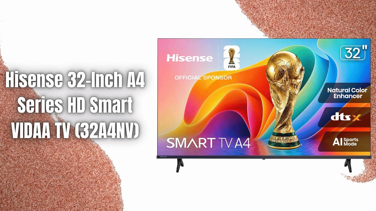 Miniatura da avaliação em vídeo de Smart TV Hisense 32A4NV HD 32 Polegadas