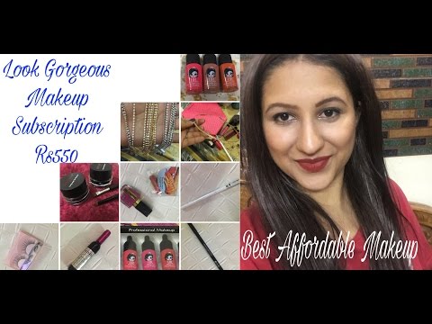 New Makeup Subscription Box India by Look Gorgeous/ Best Affordable Makeup Subscription box India? Video