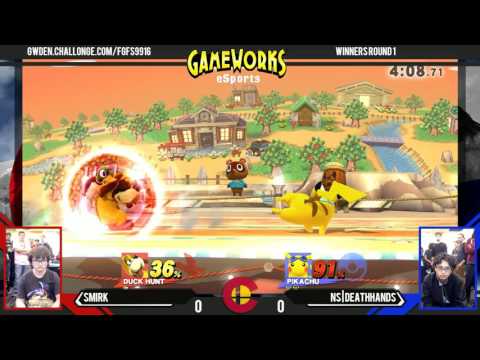 Smirk (Duck Hunt) Vs. NS|DeathHands (Pikachu) - WR1