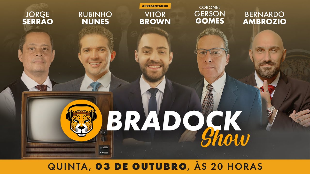 Bradock Show 03/10/24 - Vitor Brown, Jorge Serrão, Gerson Gomes, Rubinho Nunes e Bernardo Ambrozio
