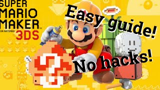 How to find Mystery a mushroom in super Mario maker for Nintendo 3DS Easy guide No hacks