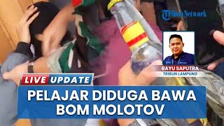 Demo di Bandar Lampung, Pria Diduga Bawa Bom Molotov Pakai Jaket & Cadar Diamankan Anggota Kodim