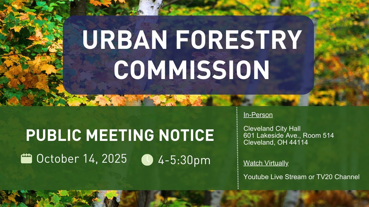 Urban Forestry Commission - Fall Public Meeting 10.14.2025