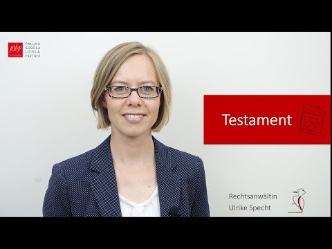 Testament: Wie bringt man seinen letzten Willen wirksam zu Papier? - Rechtsanwältin Ulrike Specht