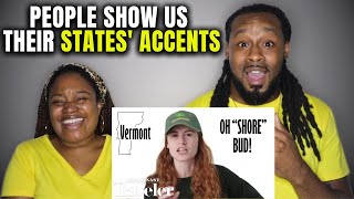 50 People Show Us Their States' Accents | Couple Reaction