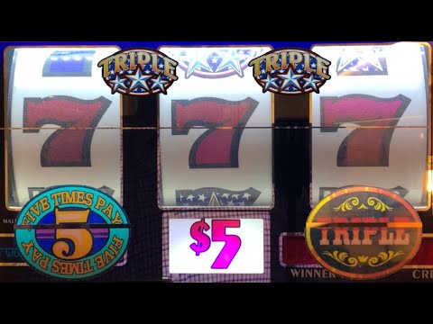 Old School High Limit 3 Reel slots! 5 Times Pay + Triple Double Stars + Triple Bonanza & more!