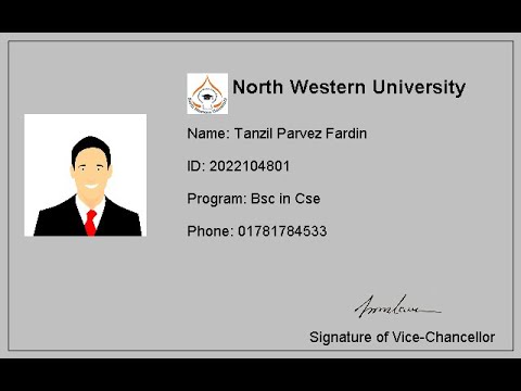 Student Id Card Generator Java Project Tutorial