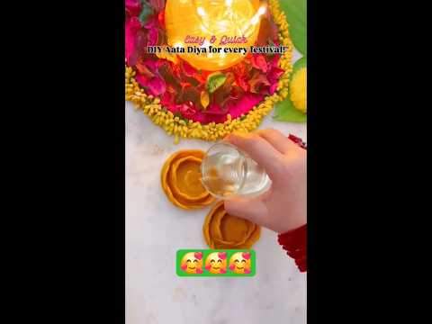 DIY Atta diya for festival 🥰🙏 #shortsviral #shortsfeed #shortsvideo #shorts #ytshorts #trending