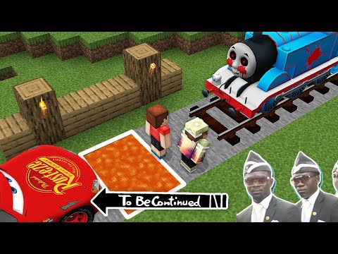 This is real MCQUEEN vs THOMAS THE TANK ENGINE.EXE in Minecraft - Coffin Meme