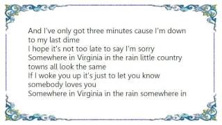 Jack Blanchard  Misty Morgan - Somewhere in Virginia in the Rain Lyrics