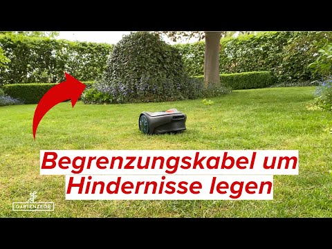 Mähroboter Begrenzungskabel um Hindernisse verlegen - auch nachträglich - Schritt für Schritt!