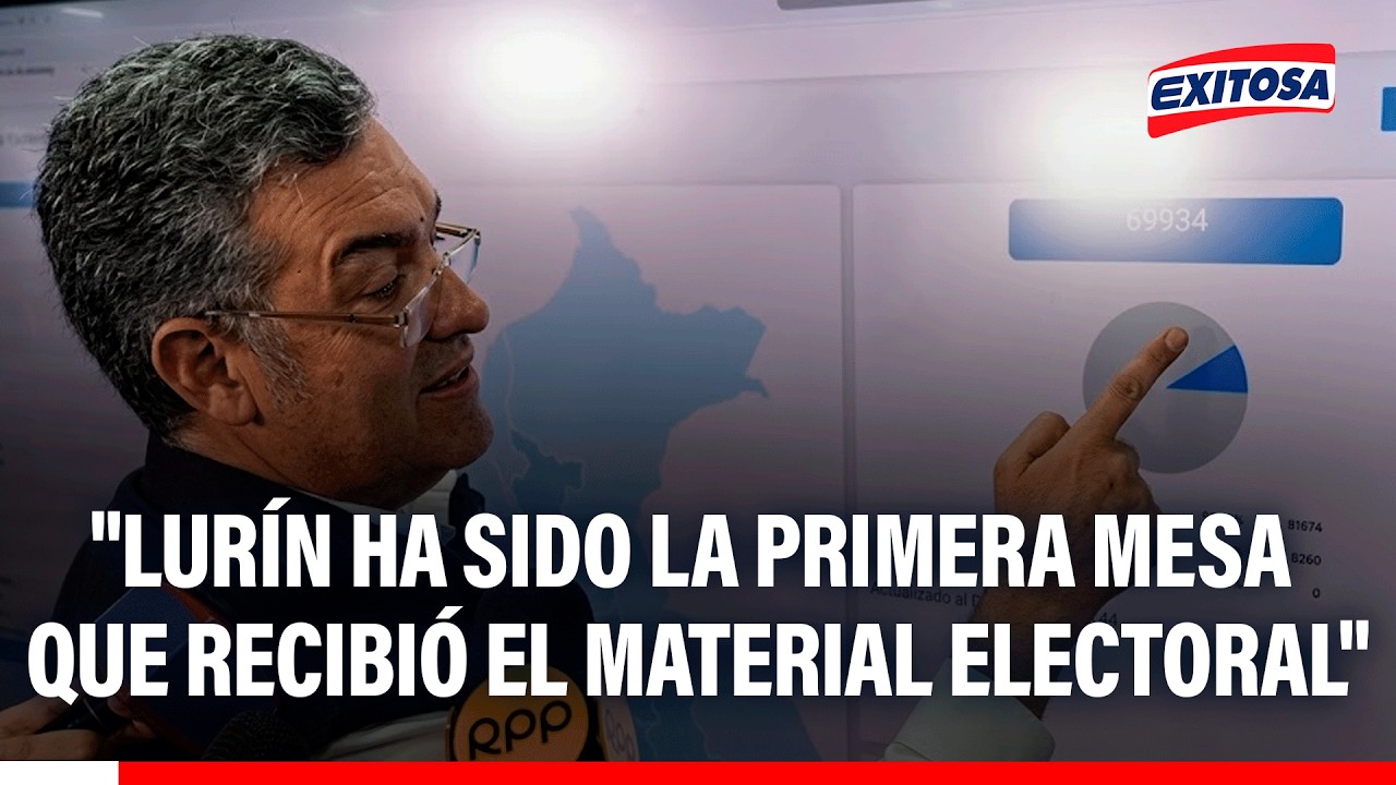 🔴🔵 Bernardo Pachas indicó que todos los locales de todo el país cuenta con el material electoral