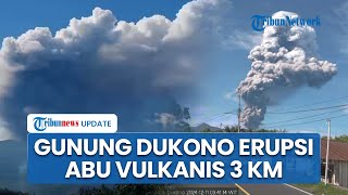 Gunung Dukono di Halmahera Utara Erupsi, Abu Vulkanik Capai 3 KM, Masyarakat Diimbau Jauhi Kawah