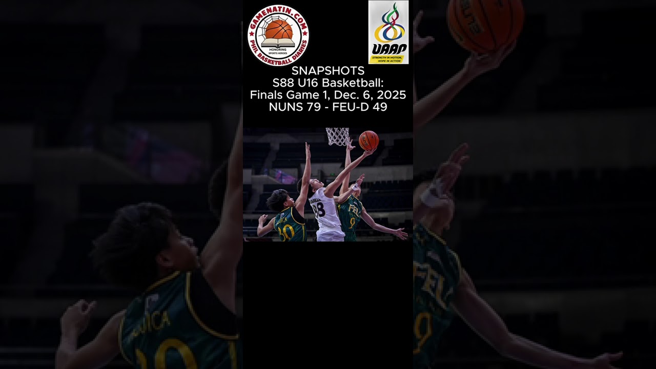 Snapshots: U16 Basketball Finals - NU 79 - FEU 49