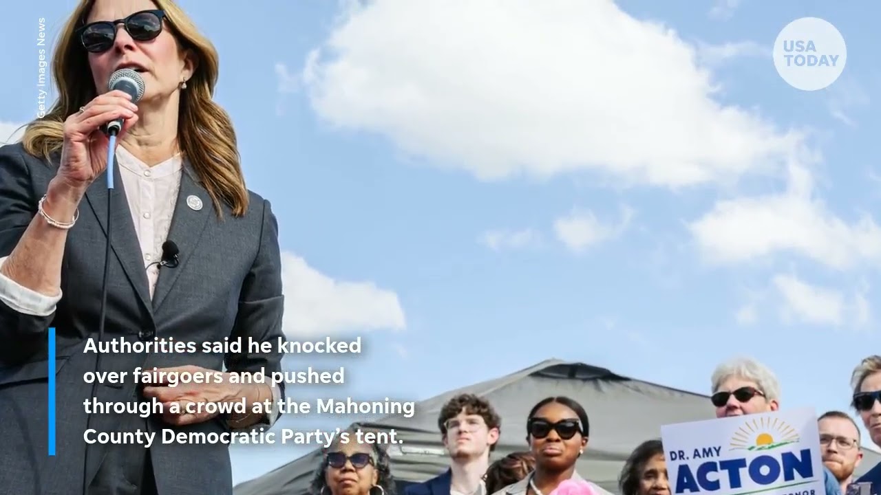 Armed man arrested, charged after lunging at Ohio candidate Amy Acton