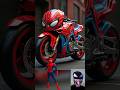 Superheros But Motorbike Avengers Marvel Spiderman Shorts