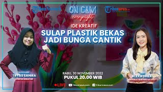 Sulap Plastik Bekas Pembalut hingga Bungkus Rokok Jadi Bunga Cantik, Tryas Ciptakan Ladang Cuan