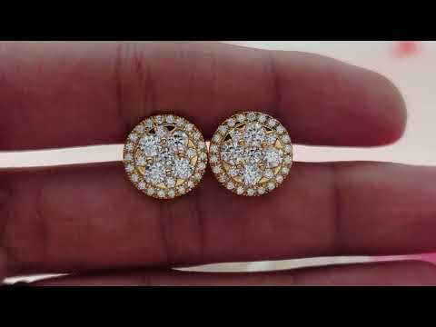 Gold cufflink and lab grown diamond jewelry