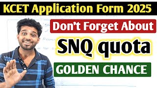 Download lagu KCET SNQ Quota 2025 - How to appy SNQ quota in KCET application 2025? | Its uses and eligibility mp3