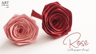 How to make Rose with Paper Strip