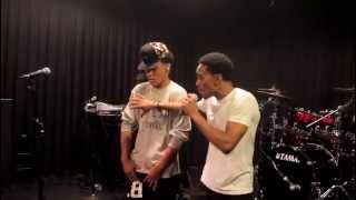 Billy Bang &amp; Anthony Lewis prep for performance on Queen Latifah Show