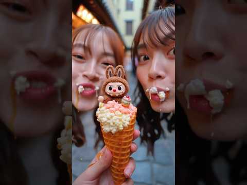 6 Girls Try 3 Labubu Ice Creams in Japan 🇯🇵🍦 | Kawaii, Syrupy & Sweet ASMR Fun!