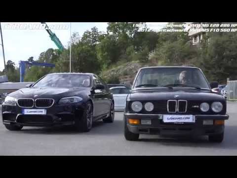 [4k] BMW M5  E28 and BMW M5 F10: 30 years apart with the first and best wolf's in sheeps clothing