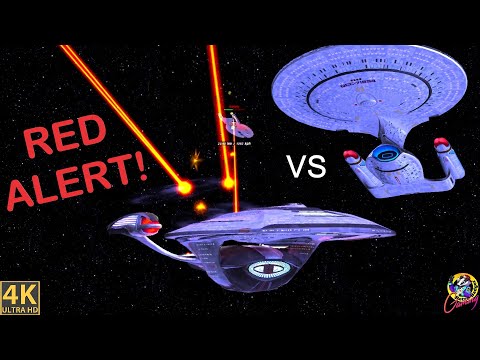 NEW Enterprise F Mod VS 4 Galaxy Class Starships - Picard Season 3 - Star Trek Ship Battles