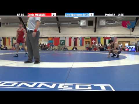 66 KG Bronze - Deniz Menekse (GER) vs Sayed Abdelmonem Sayed (EGY)