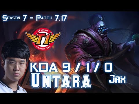 SKT T1 Untara JAX vs TALON Top - Patch 7.17 KR Ranked