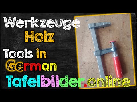 Werkzeuge im Technikunterricht 🪚 Holz  🛠   tools in German