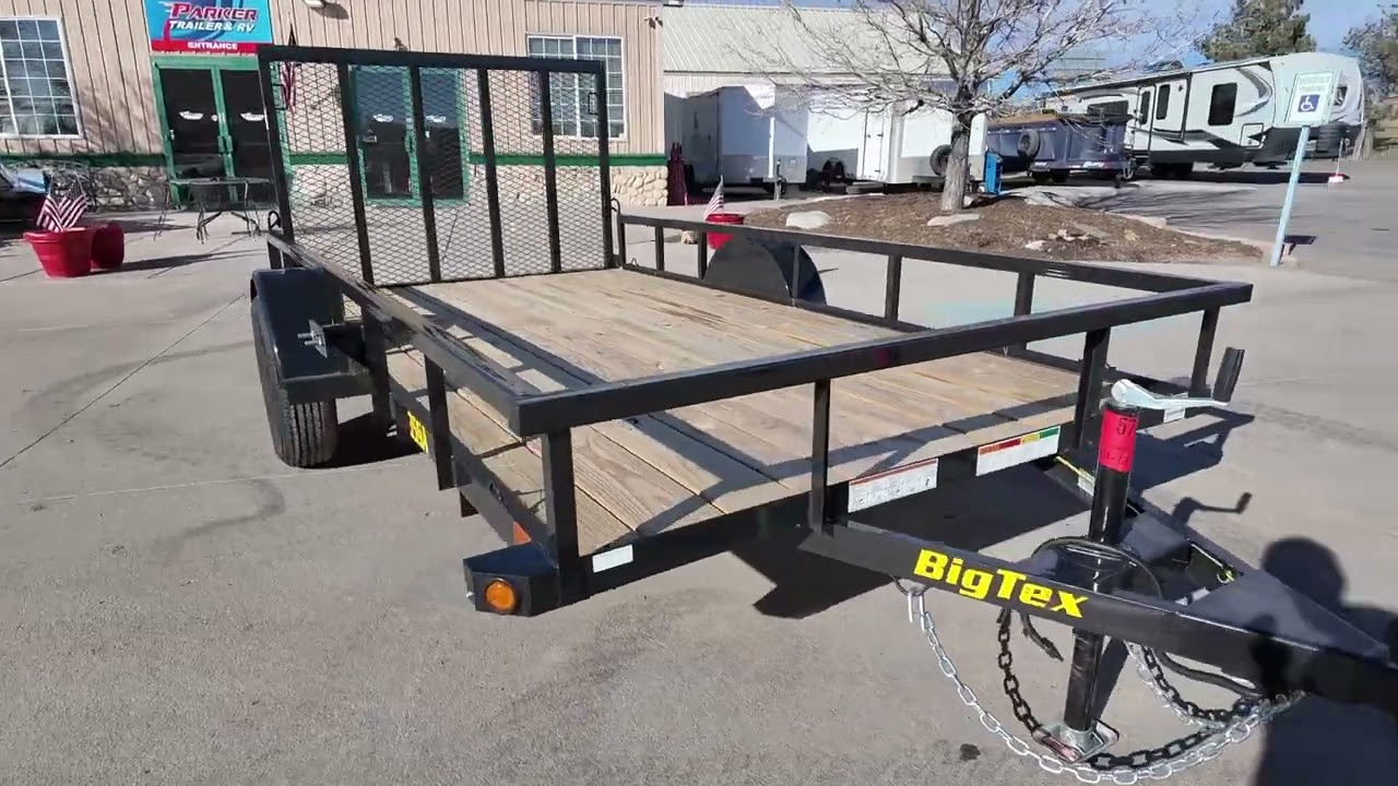 2026 Big Tex Trailers 35SA-12R1A-4PBK Utility Trailer