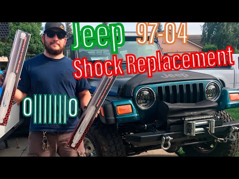 DIY How To Replace All Front & Rear Shocks On Jeep Wrangler TJ 1997-06 Procomp Rancho Bilstien Fox